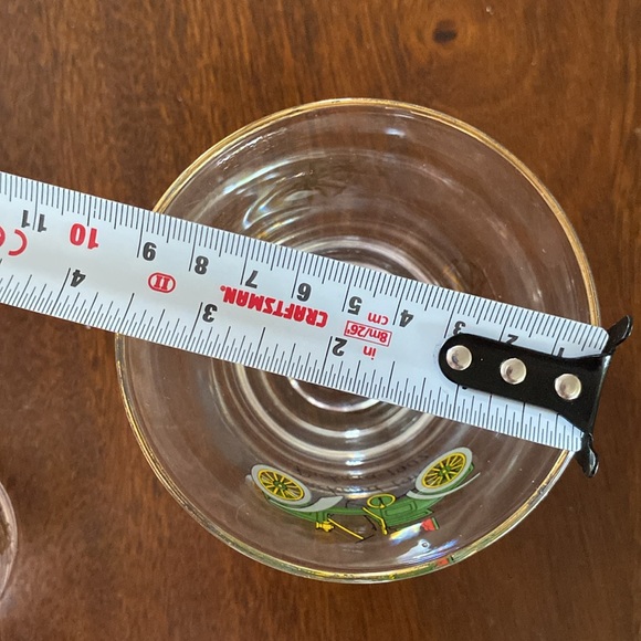 Hazel Atlas set of two cocktail lowball whiskey glasses antique cars. - Picture 11 of 11